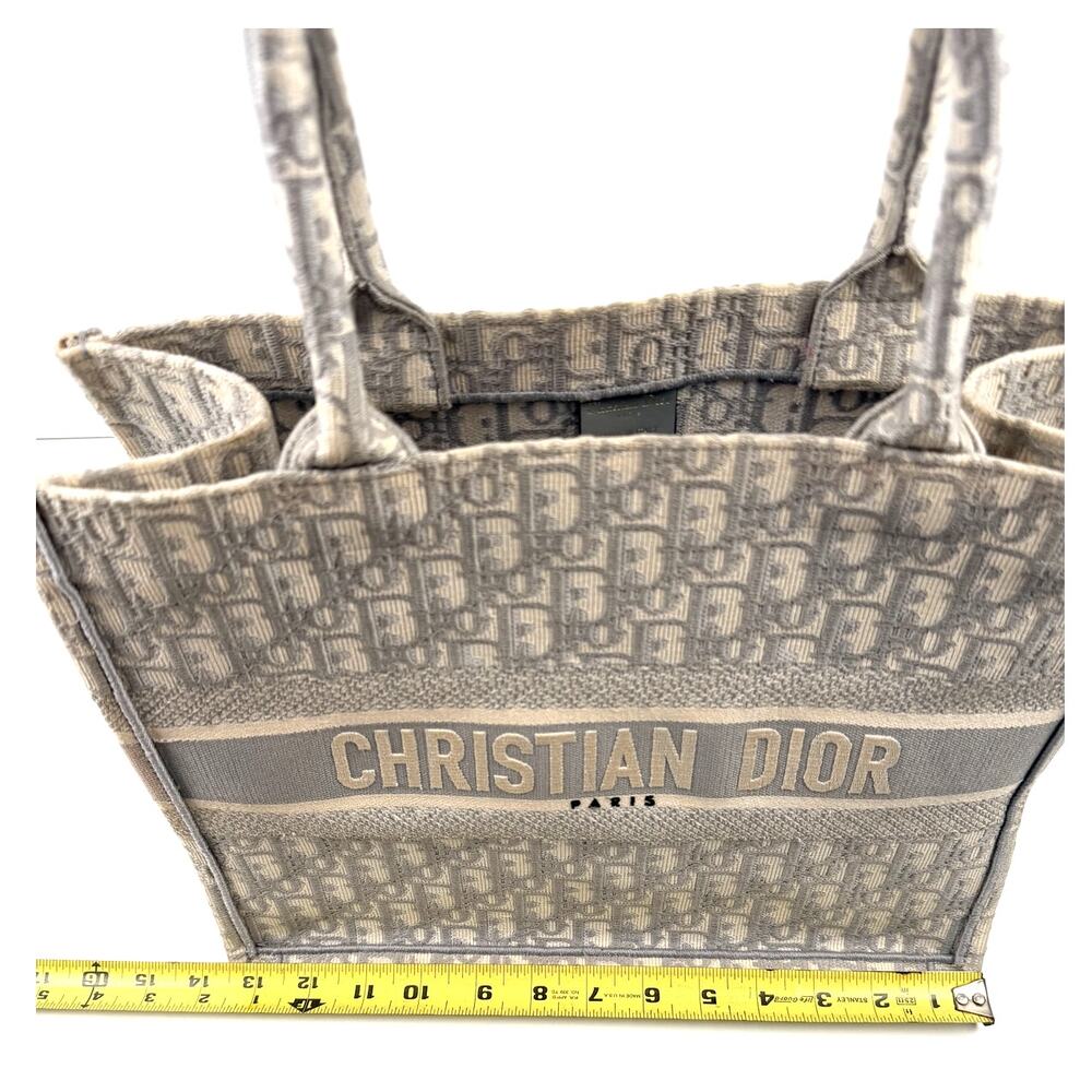 Christian Dior Gray Oblique Medium Book Tote - Picture 7 of 16